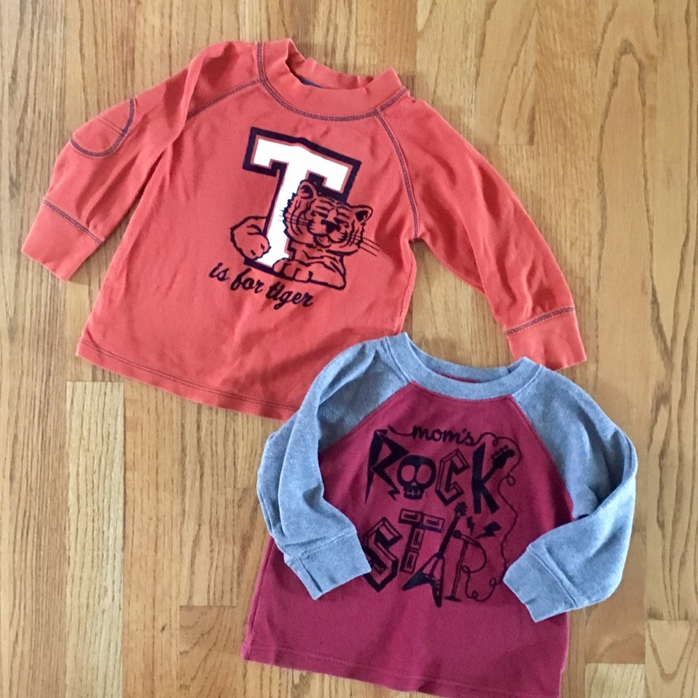 2 long sleeve boy shirts